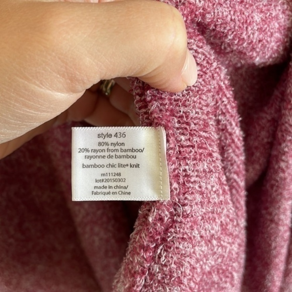 Barefoot dreams, Calypso wrap, bamboo chick lite, s/m cardigan cranberry - Picture 5 of 6
